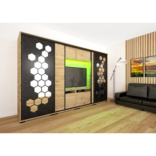 Honey 318cm TV-s gardrób
